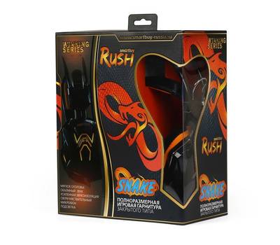 Наушники SMARTBUY SBHG-1100 RUSH COBRA игровая черн/оранж