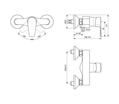 Смеситель для душа IdealStandard BC493AA