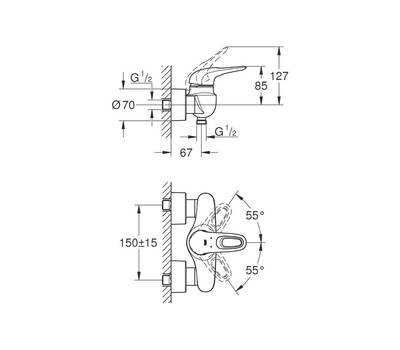 Смеситель для душа GROHE 33 590 003