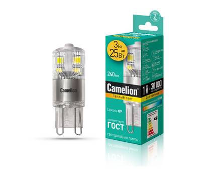 Комплект светодиодных лампочек CAMELION LED3-G9-NF/830/G9/10шт
