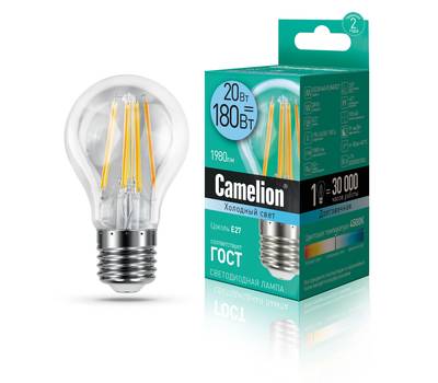 Комплект светодиодных лампочек CAMELION LED20-A60-FL/845/E27/10шт