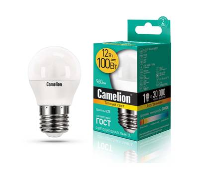 Комплект светодиодных лампочек CAMELION LED12-G45/830/E27/10шт