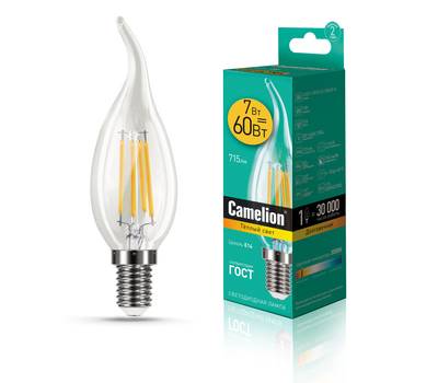 Комплект светодиодных лампочек CAMELION LED7-CW35-FL/830/E14/10шт