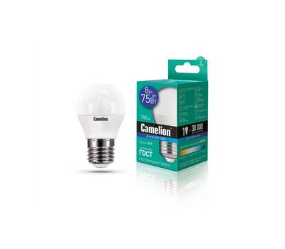 Комплект светодиодных лампочек CAMELION LED8-G45/865/E27/10шт