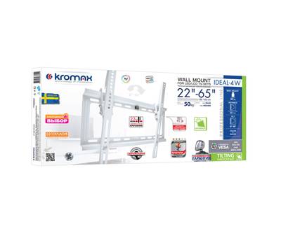 ТВ Кронштейн Kromax IDEAL-4 new white (26020)