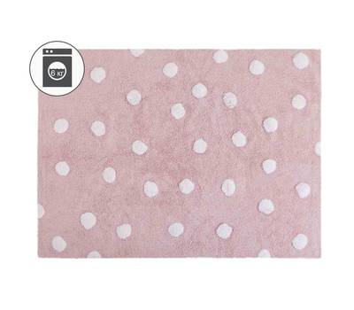 Ковер Lorena Canals C-00081 Polka Dots Pink White 120x160см