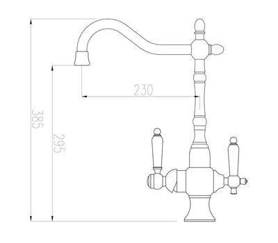 Смеситель для кухни под фильтр ZorG Sanitary ZR 336 YF-50