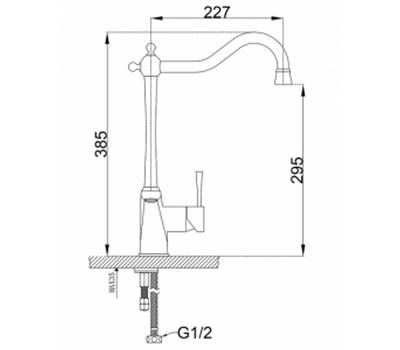 Смеситель для кухни под фильтр ZorG Sanitary ZR 353 YF-SATIN