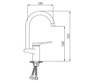 Смеситель для кухни РМС SL121BL-017F