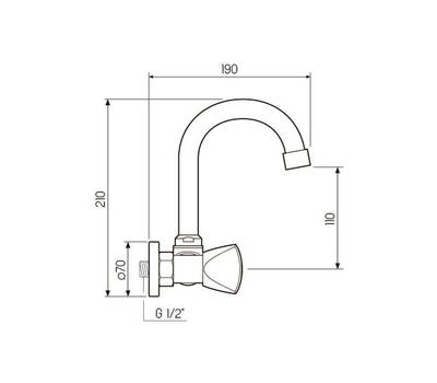 Смеситель для кухни РМС SL119-362