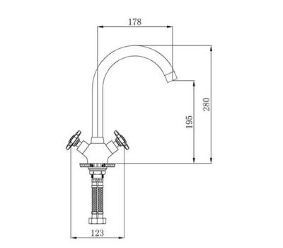 Смеситель для кухни РМС SL115-274F