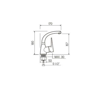 Смеситель для кухни РМС SL141-017F-2