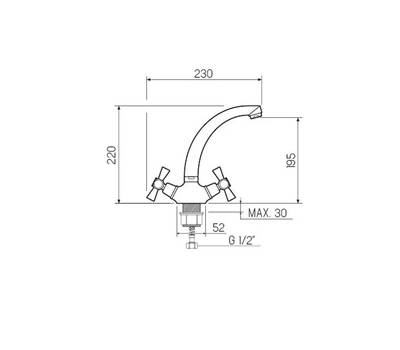 Смеситель для кухни РМС SL138-272F