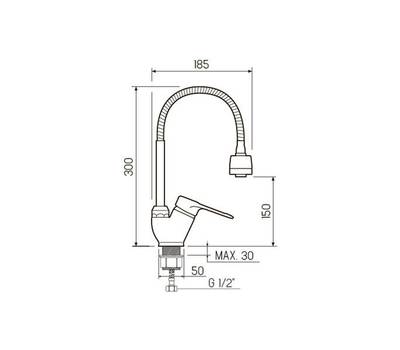 Смеситель для кухни РМС SL139-016F