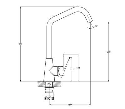 Смеситель для кухни Solone JAT4-A094