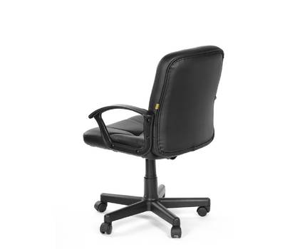Офисное кресло OLSS ЧИП 365 Ультра черный экокожа