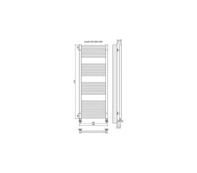 Полотенцесушитель Terminus Альба П22 500x1396