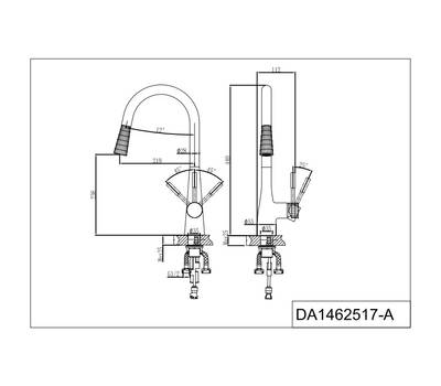 Смеситель для кухни D&K DA 1462517A