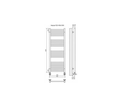 Полотенцесушитель Terminus Аврора П22 400x1200