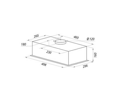 Вытяжка для кухни MAUNFELD Crosby Light C 50 нержавеющая сталь управление: ползунковое (1 мотор)