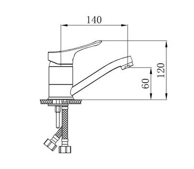 Смеситель для кухни РМС SL120-004-15