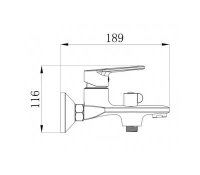 Смеситель для ванны РМС SL134-009E