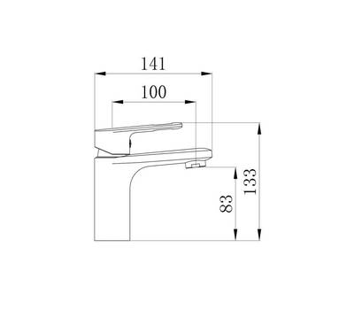 Смеситель для умывальника РМС SL134-001F