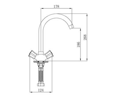 Смеситель для кухни РМС SL116-274F