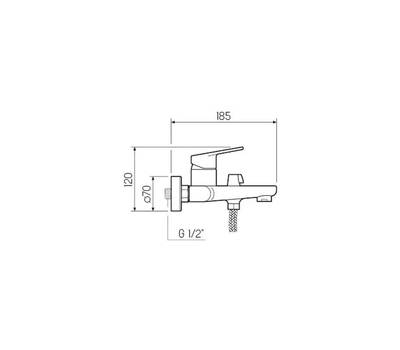 Смеситель для ванны РМС SL132-009E