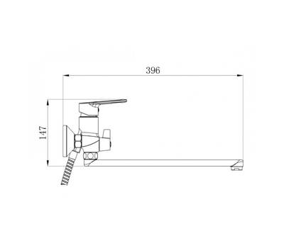 Смеситель для ванны РМС SL134-006E