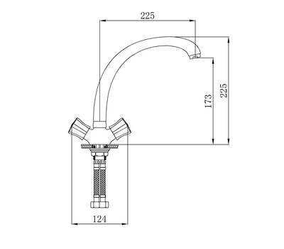 Смеситель для кухни РМС SL116-273F