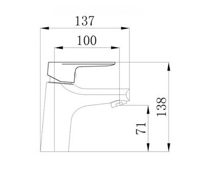 Смеситель для умывальника РМС SL131-001