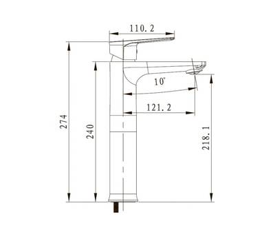 Смеситель для умывальника KAISER 60033