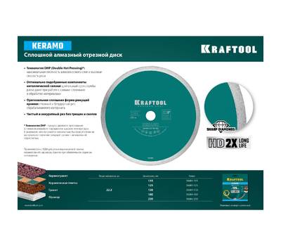 Диск алмазный KRAFTOOL 36684-180