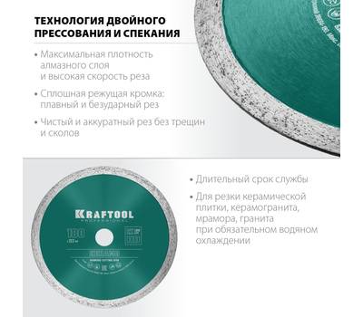 Диск алмазный KRAFTOOL 36684-180