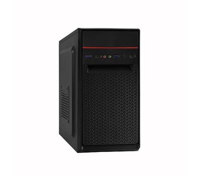 Корпус системного блока EXEGATE EX283061RUS BAA-107U Black, mATX, <AAA350, 80mm>, 1*USB+2*USB3.0, 