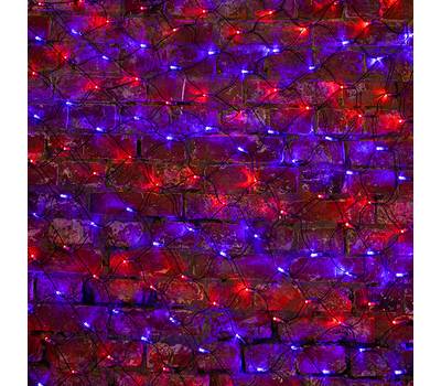 Гирлянда Neon-Night "Сеть" 2,5х2,5м, черный ПВХ, 432 LED Красные/Синие 215-033