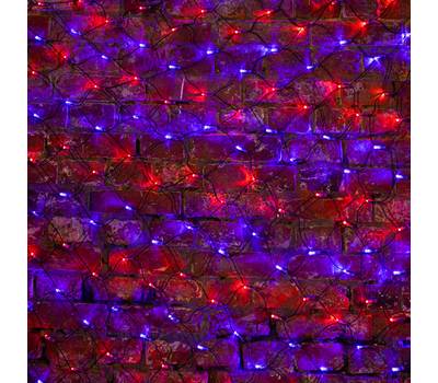 Гирлянда Neon-Night "Сеть" 2х1,5м, черный ПВХ, 288 LED Красные/Синие 215-023