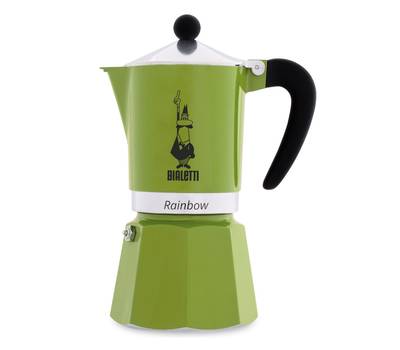 Кофеварка-турка BIALETTI Rainbow 0.24л алюминий зеленый (4973)