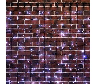 Гирлянда Neon-Night "Светодиодный Дождь" 2х6м, постоянное свечение, черный провод, 230 В, диоды БЕЛЫ