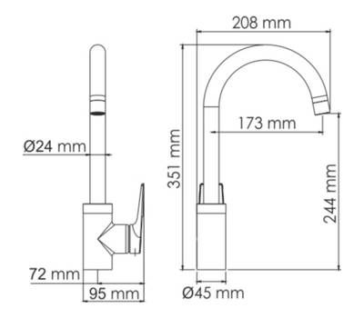 Смеситель для кухни WasserKRAFT 5 507