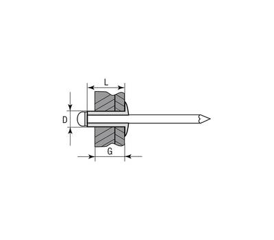 Заклепки KRAFTOOL Alu 311701-48-30