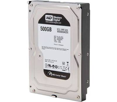 Винчестер Western digital 500Gb WD Caviar Black (WD5003AZEX) {Serial ATA III, 7200 rpm, 64Mb buffer}