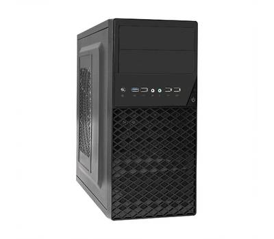 Корпус системного блока EXEGATE EX278427RUS QA-413U Black, mATX, <XP400, Black, 120mm>, 3*USB+1*US