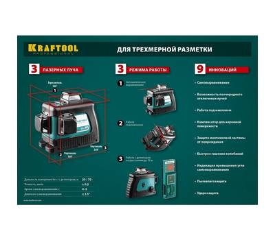 Уровень лазерный автоматический KRAFTOOL LL-3D-3