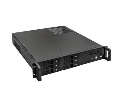 Серверный корпус EXEGATE Pro 2U480-HS06 <RM 19", высота 2U, глубина 480, без БП, 6xHotSwap, USB>