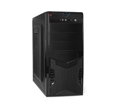 Корпус системного блока EXEGATE CP-601-CP400 (ATX, БП CP400 с вент. 8см, 2*USB, аудио, черный)