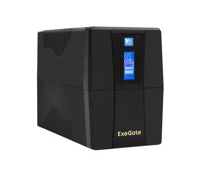 Устройство бесперебойного питания EXEGATE Power Smart ULB-650.LCD.AVR.2SH <650VA/360W, LCD, AVR, 2*S