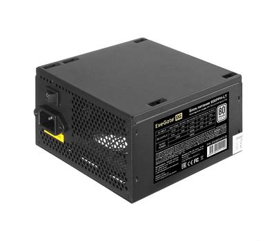 Блок питания EXEGATE 80 PLUS® 600PPH-LT-S-OEM (ATX, APFC, КПД 82% (80 PLUS)SC, 12cm fan, 24pin, (4+4