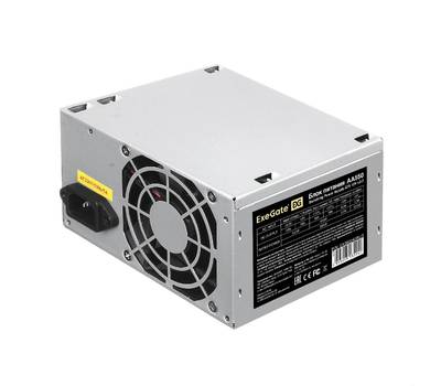 Блок питания EXEGATE AA550 (ATX, 8cm fan, 24pin, 4pin, 2xSATA, IDE, кабель 220V с защитой от выдерги